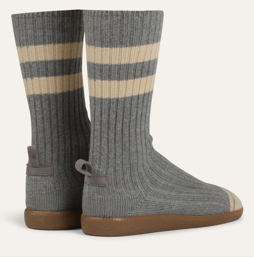 Brave Pudding Varsity Strolls Womens Sock Shoes Athletic Heather Grey Size 8